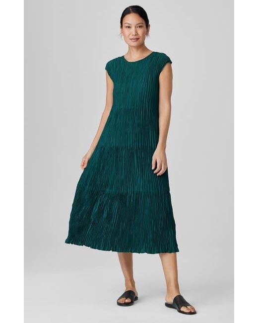 Eileen fisher green dress hotsell