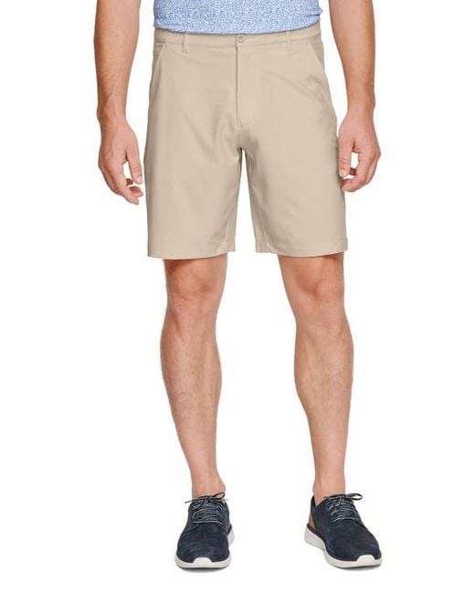 Johnston & Murphy Natural Xc4 Performance Flat Front Shorts for men