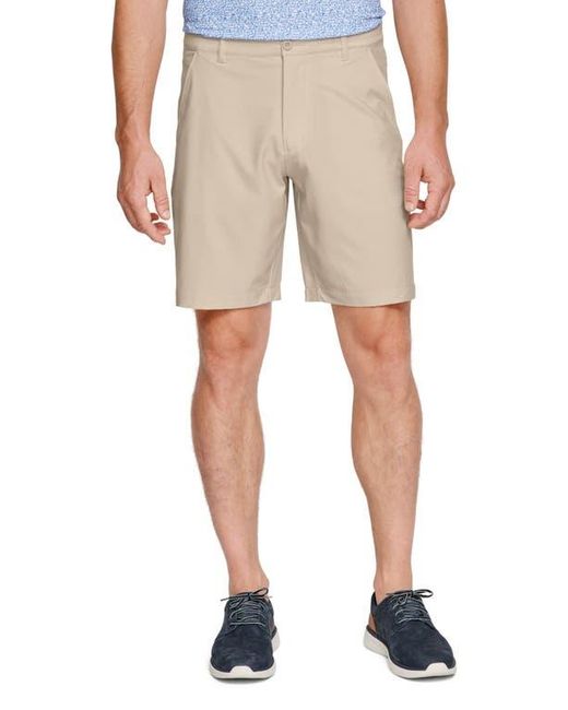 Johnston & Murphy Natural Xc4 Performance Flat Front Shorts for men