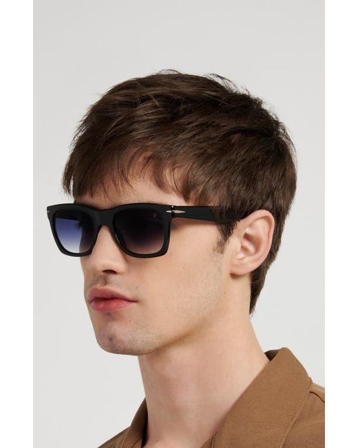 David Beckham Blue 53Mm Rectangular Sunglasses for men