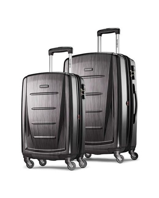 Samsonite Black Winfield 2 (20/24) 2-Piece Set Hardside Luggage With Spinner Wheels