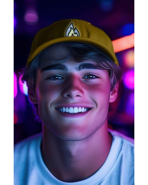Alix Yellow Fire Dad Hat for men