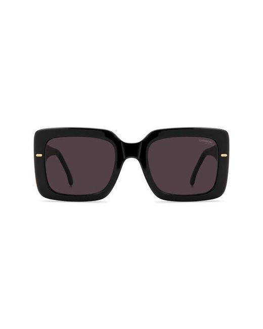 Carrera Black 53Mm Rectangular Sunglasses