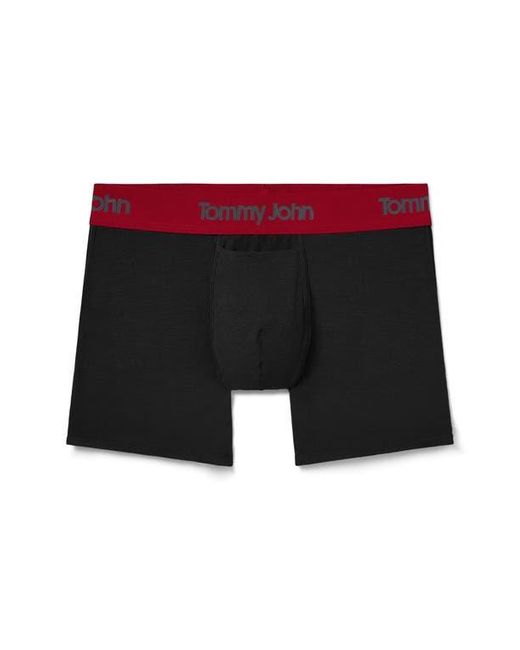 Tommy John Black Second Skin 4-Inch Boxer Briefs for men