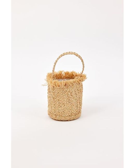 Hat Attack White Margo Mini Fringe Bag