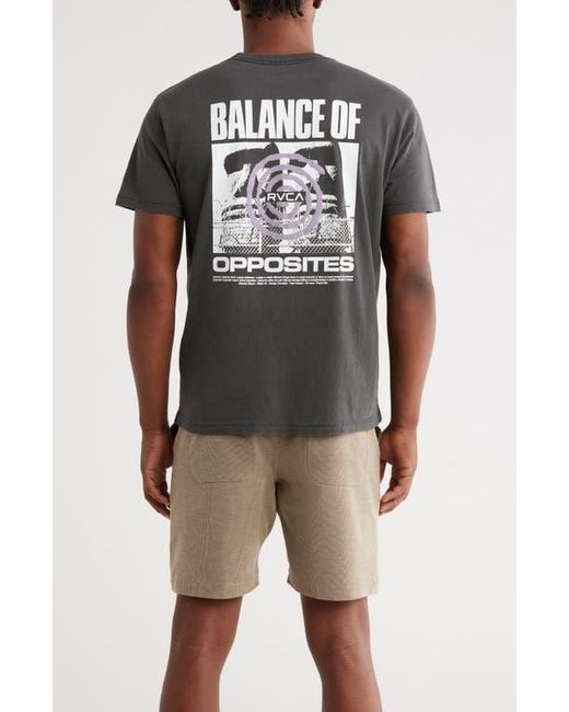 RVCA Gray Easter Basket Cotton Graphic T-Shirt for men
