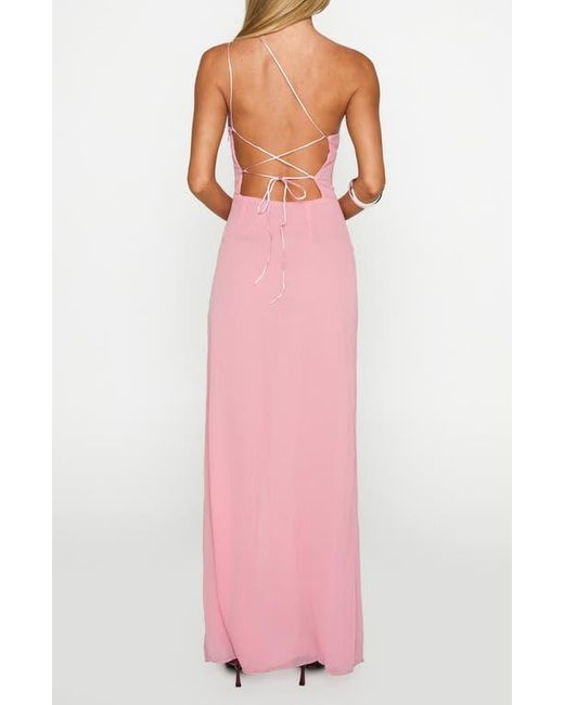 Princess Polly Pink Kiss Of Life Chiffon Gown