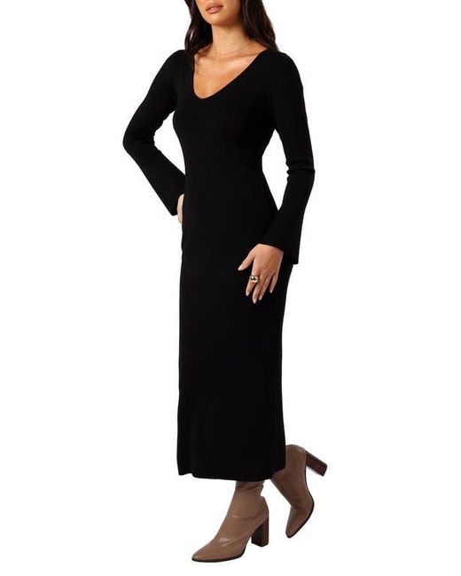 black long sleeve pleated midi dress PLEATED LONG SLEEVE WAIST TIE MAXI DRESS – JULIA JORDAN
