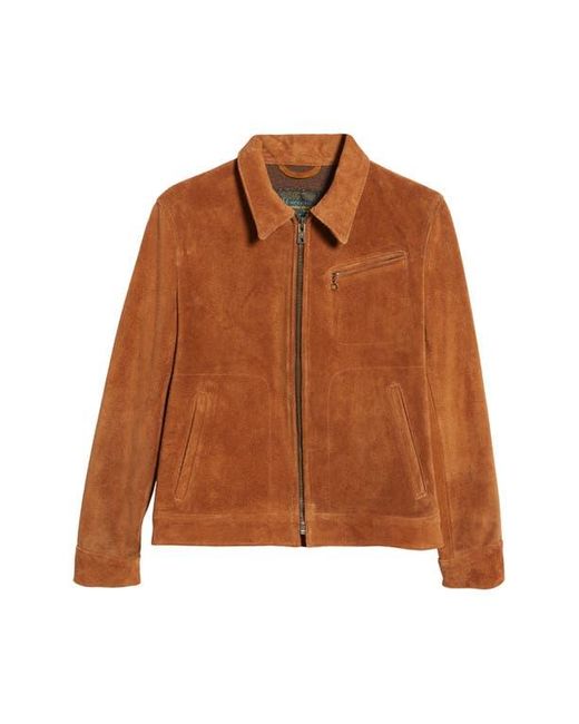 Schott Nyc Brown Rough Out Suede Jacket for men