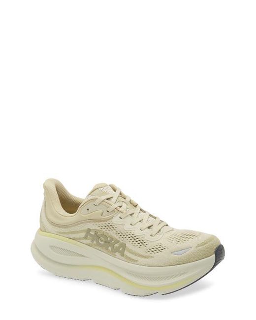 Hoka One One White Bondi 9 Running Shoe for men