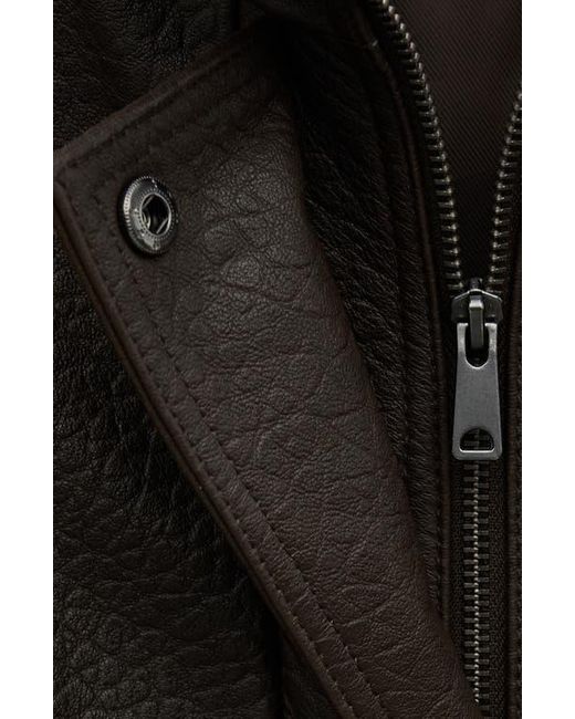 Mango Black Oversize Leather Jacket