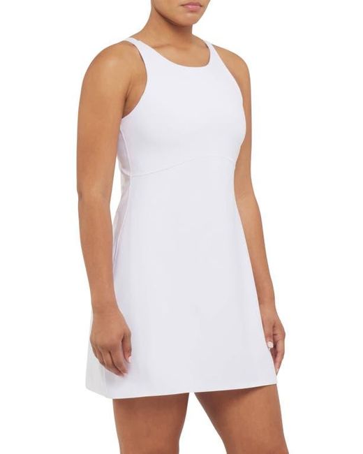 Spanx White Spanxshape Get Moving High Neck Dress
