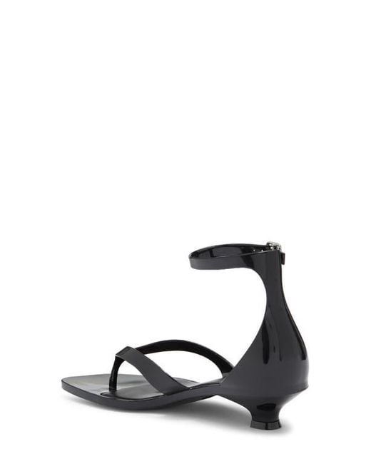Jeffrey Campbell White Gummy Ankle Strap Sandal