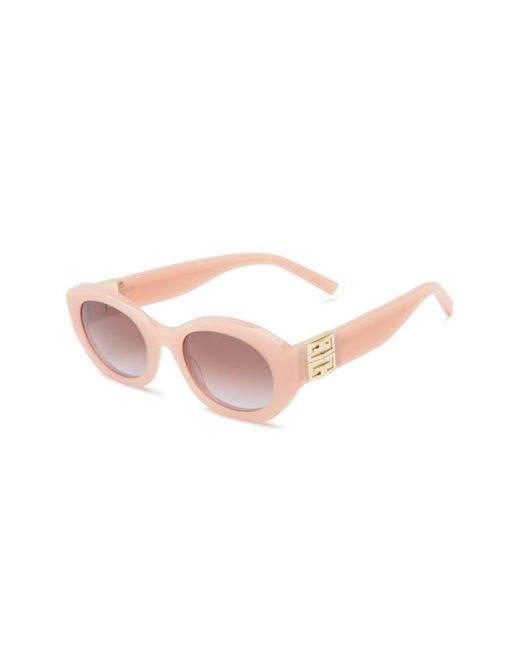 Givenchy Pink 4G Oval Sunglasses