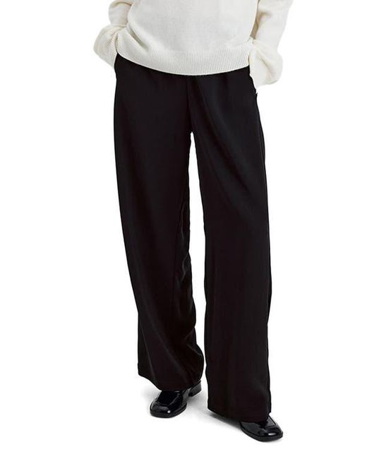 Solid & Striped Black Monaco Wide Leg Pants