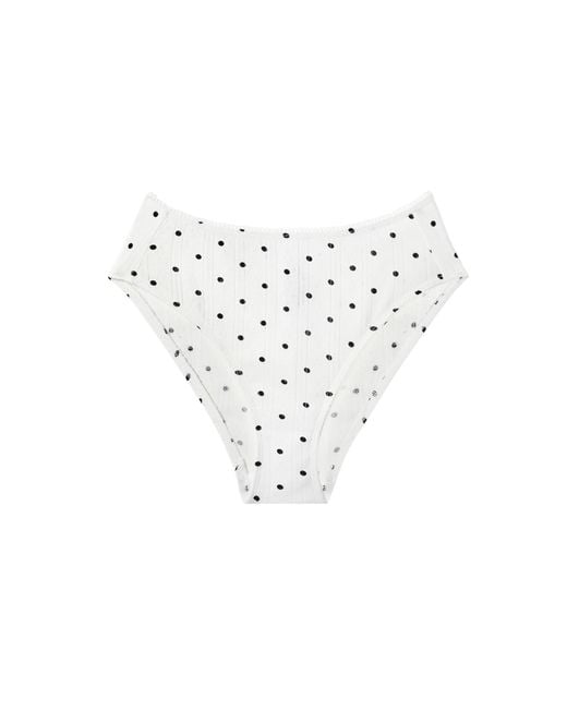 CUUP White The Brief Pointelle