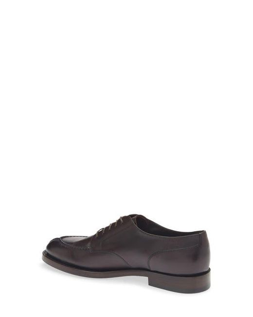 Brunello Cucinelli Black Apron Toe Derby for men