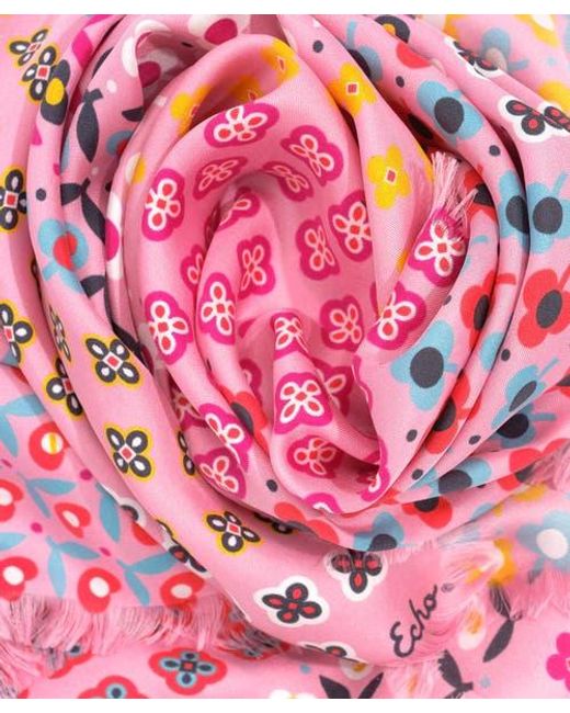 Echo Pink Clover Silk Oblong
