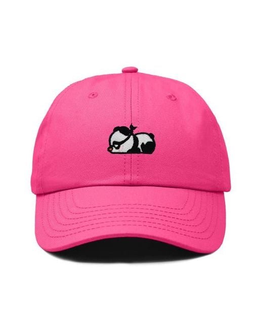 Alix Pink Pandit Panda Dad Cap for men