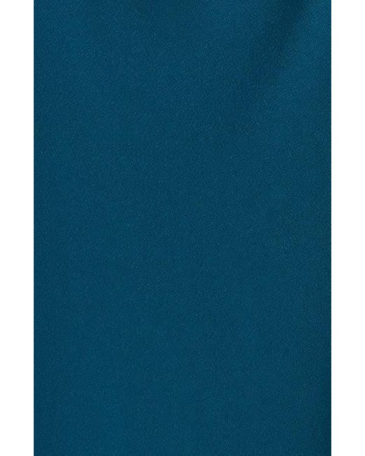 Chelsea28 Blue Gathered Jersey Dress
