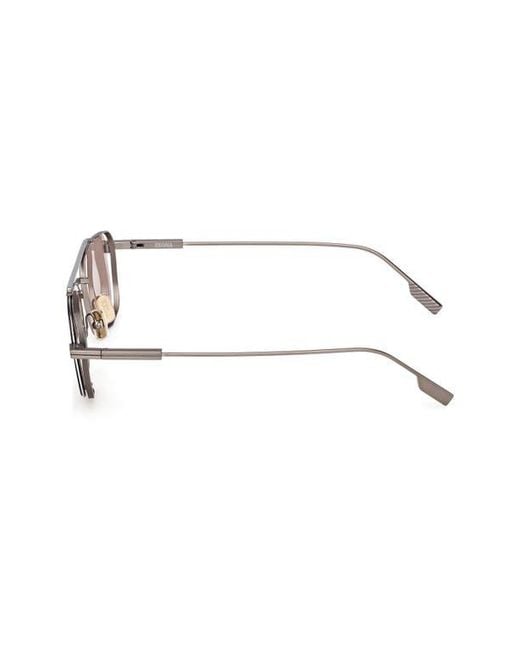 Zegna Pink 54Mm Rectangular Sunglasses for men