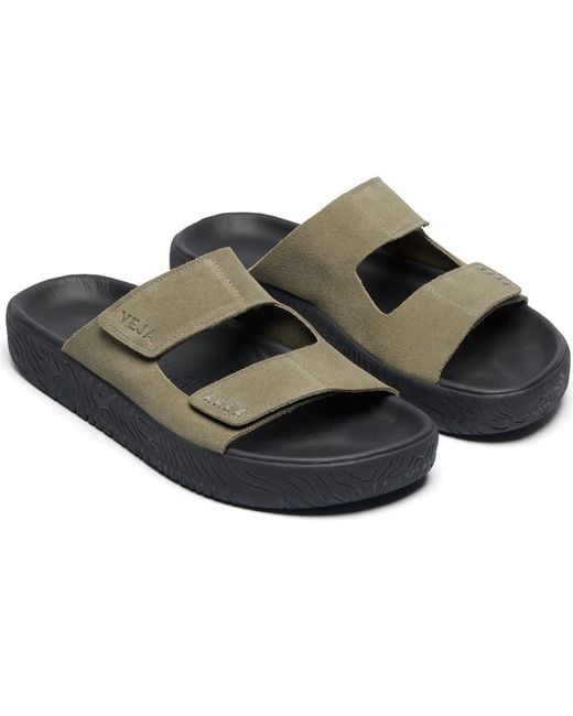Veja Brown Etna Slide Sandal