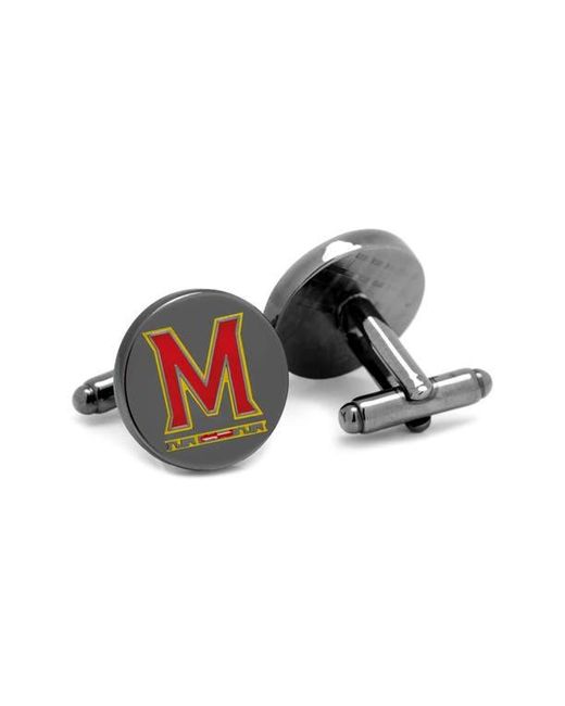 Cufflinks Inc. Red Ncaa Maryland Terrapins Cuff Links & Tie Bar for men