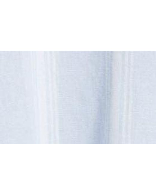 Caslon White Caslon(r) Short Sleeve Linen Blend Popover Top