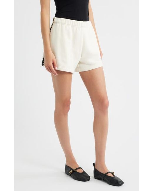 Rag & Bone Multicolor Blanket Stitch Terry Sweat Shorts