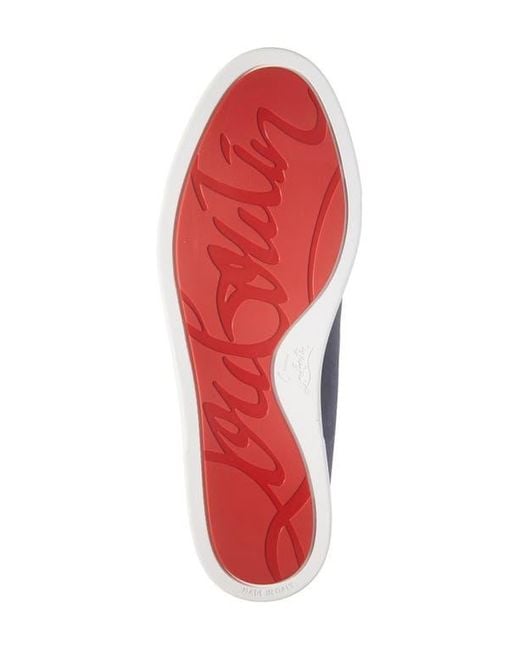 Christian Louboutin Blue Varsiboat Slip-On Sneaker for men