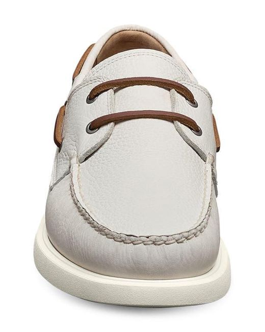 Allen Edmonds White Panama Boat Shoe for men