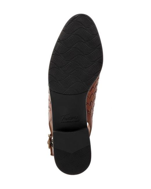 Trotters Brown Lea Slingback Flat