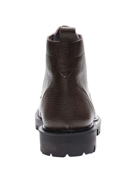A. Veer Black Robert Lace-Up Boot for men