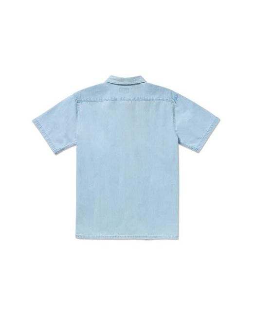 Billabong Blue Occy Short Sleeve Button-Up Shirt for men