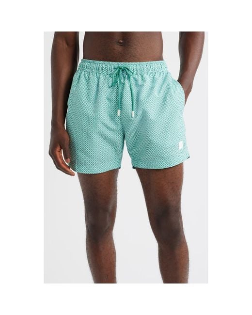 Boss Blue Vibe Swim Trunks for men