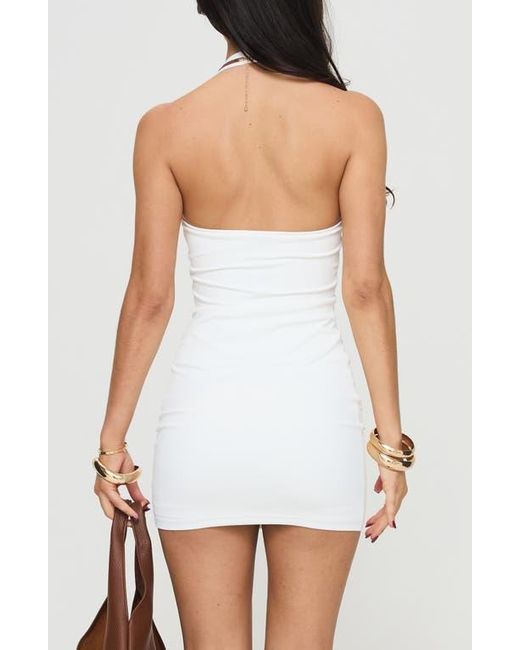 Princess Polly White Stilgar Halter Minidress