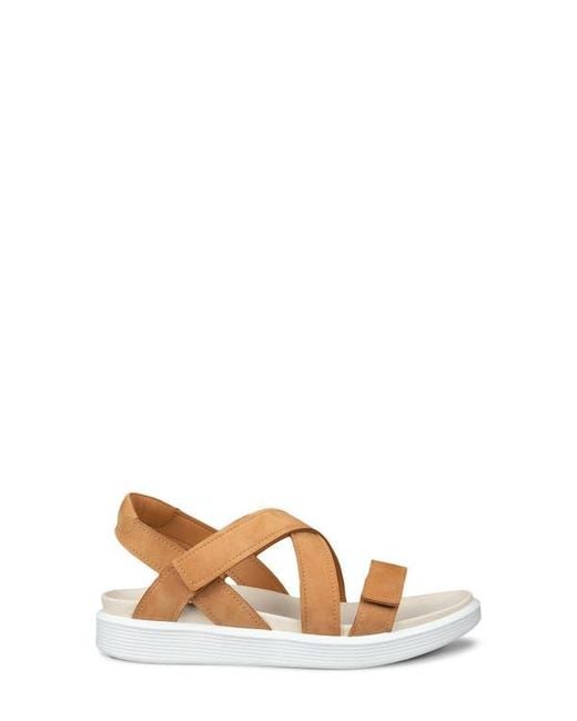 Ecco Natural Soft Cross Strap Sandal