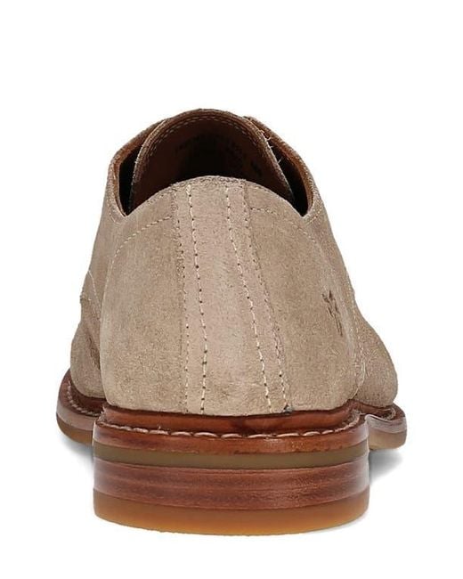 Frye Brown Paul Suede Plain Toe Derby for men
