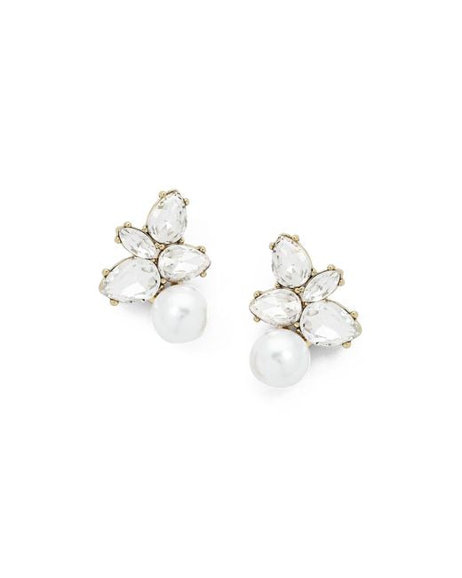 Olive + Piper White Remi Studs