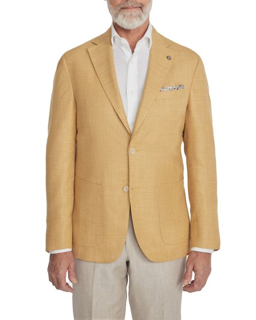 Jack Victor Natural Madison Slub Wool & Silk Blend Sport Coat for men