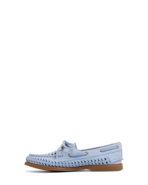 Sperry Top-Sider White Authentic Original 2-Eye Woven Boat Shoe