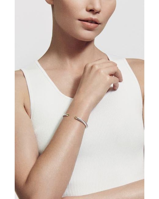 David Yurman White Classic Cable Bracelet