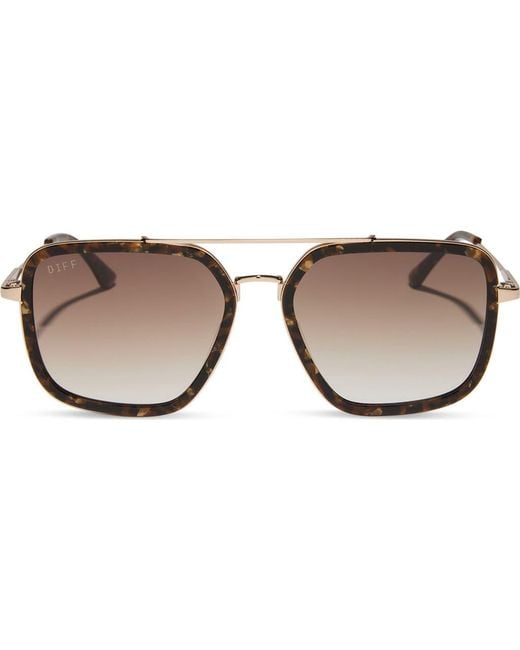 DIFF Brown Jordan 57Mm Gradient Navigator Sunglasses