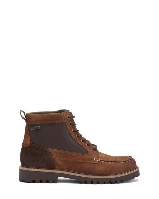 Barbour Brown Sheene Moc Toe Boot for men