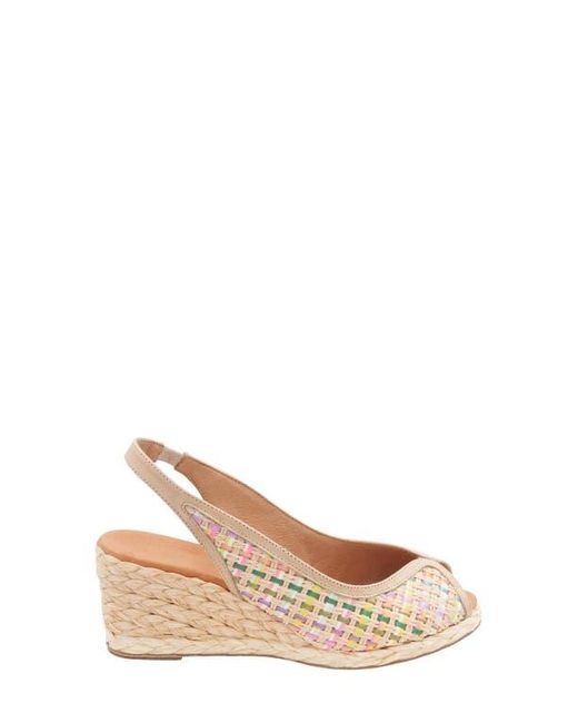 Andre Assous Metallic Audrey Espadrille Wedge Sandal