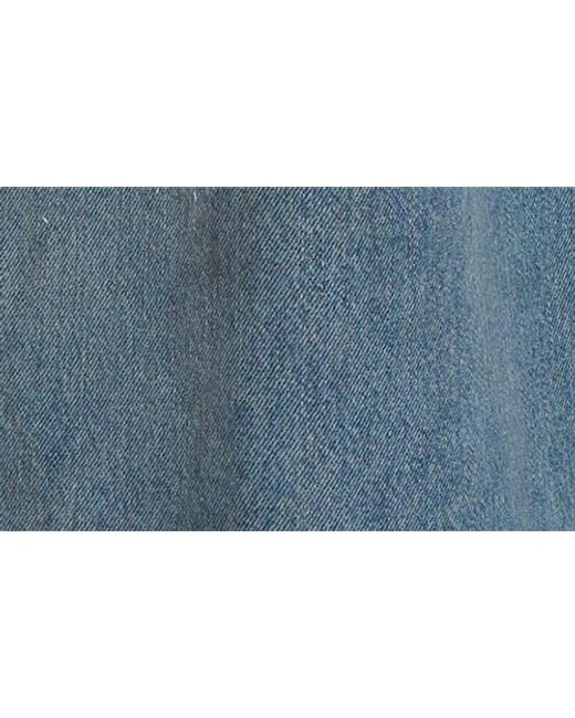 Acne Blue 2023 Paint Splatter Baggy Wide Leg Jeans