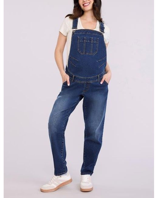 Motherhood Maternity Blue Relaxed Fit Maternity Denim Overall