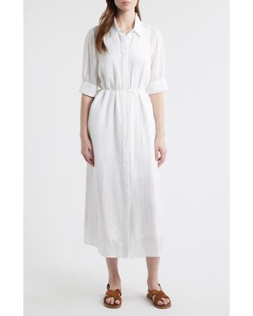 rag and bone striped shirt dress Rag & Bone Gretchen Stripe Poplin Shirt Dress - Navy Stripe - 17% Off