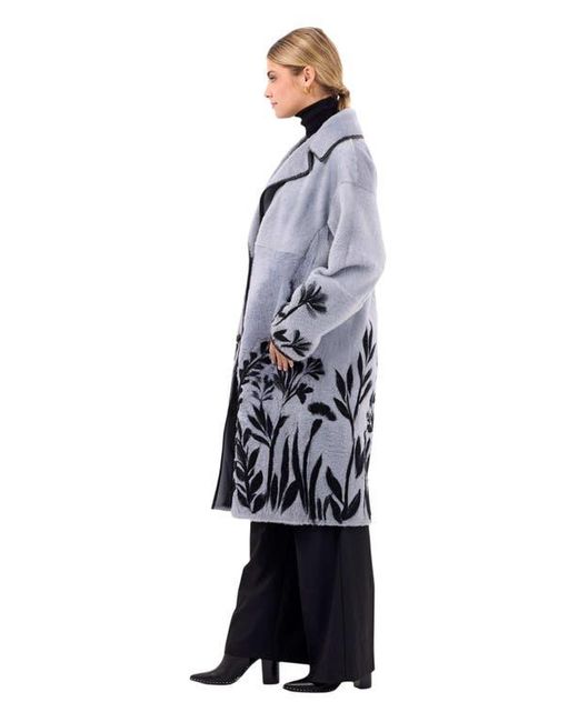 Gorski Blue Reversible Shearling Lamb Short Coat