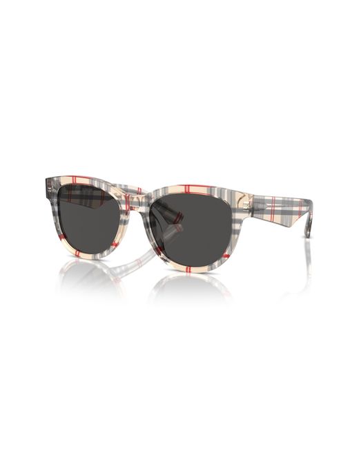 Burberry Multicolor 54mm Round Sunglasses